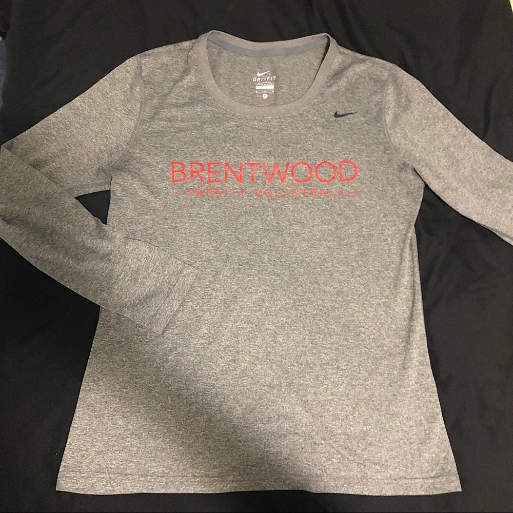 NWOT Nike Long Sleeve Dri-Fit Crewneck Volleyball Varsity Brentwood Top​